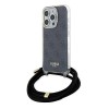 Guess Crossbody Cord 4G Print case for iPhone 15 Pro - black Guess Crossbody Cord 4G Print case for iPhone 15 Pro - black