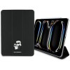 Karl Lagerfeld Saffiano Magnetic Karl &amp;amp; Choupette iPad Pro 11" 2024 Book Cover Case - Black