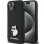 Karl Lagerfeld Silicone Choupette Metal Pin case for iPhone 15 Plus / 14 Plus - black