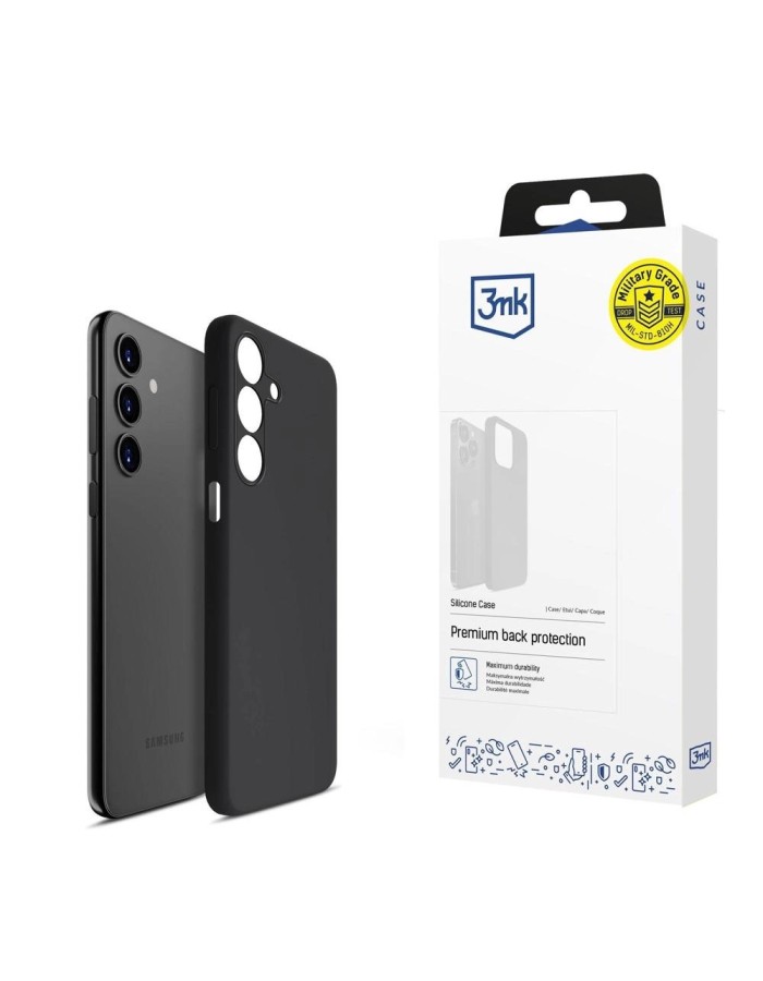 3mk Silicone Case for Samsung Galaxy A15 5G - black