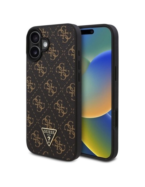 Guess New 4G Triangle Case for iPhone 16 6.1" - Black
