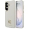 Guess Rhinestone Round Logo MagSafe Case for Samsung Galaxy S26 - Beige