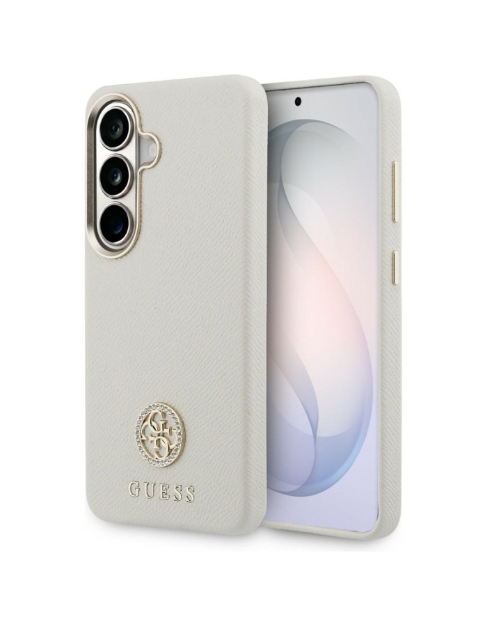 Guess Rhinestone Round Logo MagSafe Case for Samsung Galaxy S26 - Beige Guess Rhinestone Round Logo MagSafe Case for Samsung Galaxy S26 - Beige