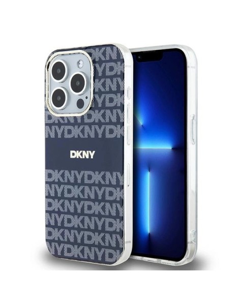 DKNY IML Mono & Stripe MagSafe case for iPhone 15 Pro - blue DKNY IML Mono & Stripe MagSafe case for iPhone 15 Pro - blue