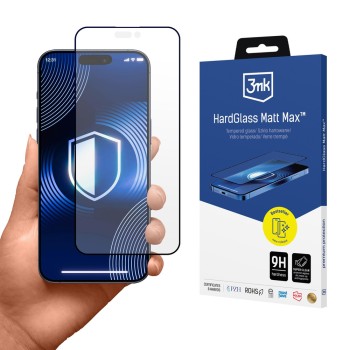 Matte tempered glass 3mk HardGlass Matt Max for Apple Iphone 17 Pro Matte tempered glass 3mk HardGlass Matt Max for Apple Iphone 17 Pro