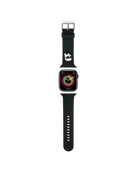 Karl Lagerfeld 3D Rubber Karl Head strap for Apple Watch 42/44/45/49mm - black
