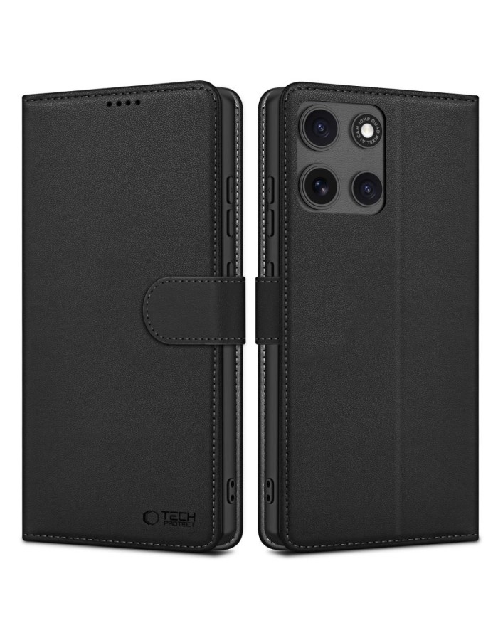 Tech-Protect Wallet Case for Motorola Moto G15 / G15 Power - Black