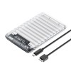 Orico 2139U3-V1 2.5" HDD/SSD USB Micro-B 5Gb/s Disk Drive - Transparent