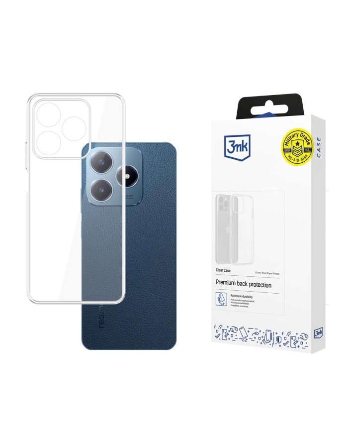 3mk Clear Case for Realme C63 - Transparent