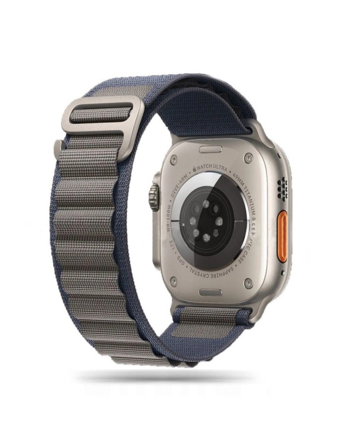 Tech-Protect Nylon Pro Strap for Apple Watch 4 / 5 / 6 / 7 / 8 / 9 / SE / Ultra 1 / 2 (42/44/45/49 mm) - Blue-Gray Tech-Protect Nylon Pro Strap for Apple Watch 4 / 5 / 6 / 7 / 8 / 9 / SE / Ultra 1 / 2 (42/44/45/49 mm) - Blue-Gray