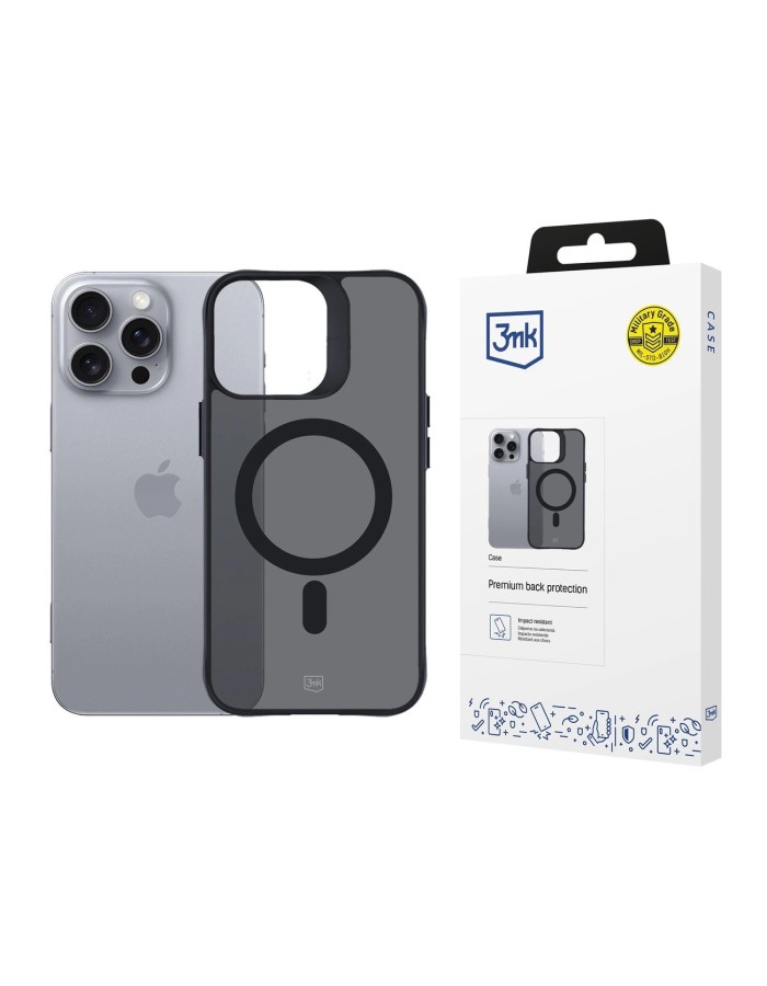 3mk Smoke MagCase with MagSafe for iPhone 16 Pro Max - Semi-Transparent 3mk Smoke MagCase with MagSafe for iPhone 16 Pro Max - Semi-Transparent