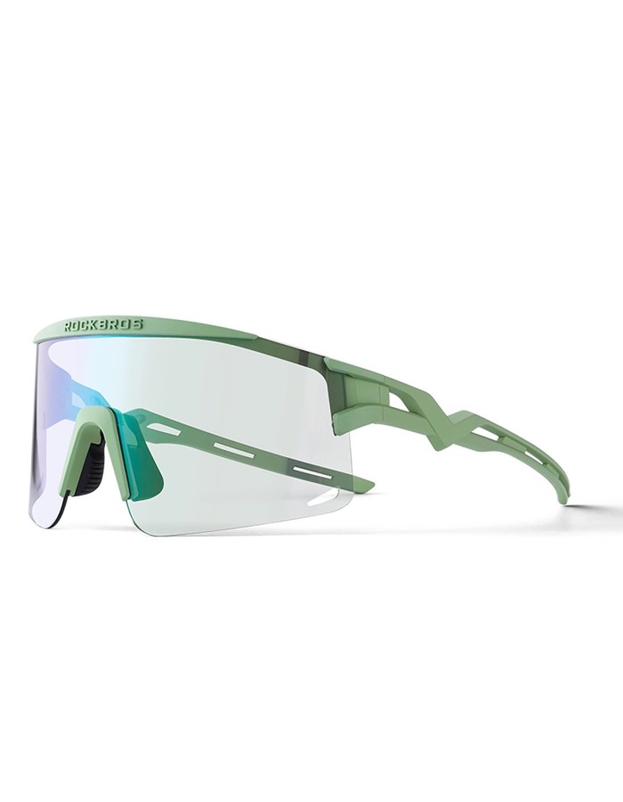 Rockbros Photochromic Cycling Glasses with UV Protection and Corrective Insert - Green Rockbros Photochromic Cycling Glasses with UV Protection and Corrective Insert - Green