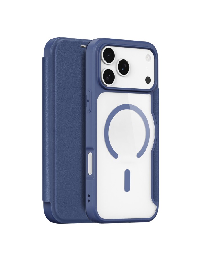 Dux Ducis Skin X Pro iPhone 17 Pro Case with Wallet, MagSafe Compatible - Blue