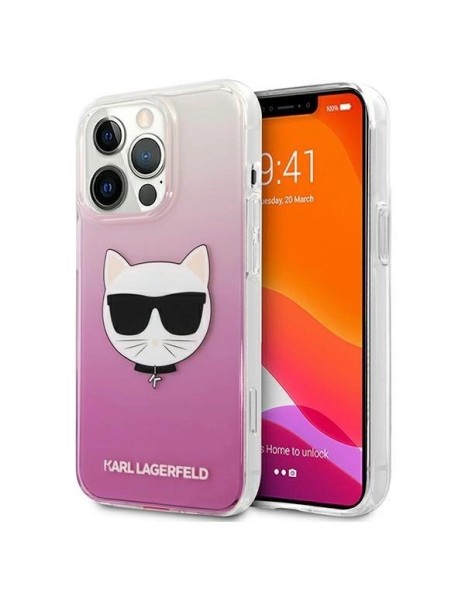 Karl Lagerfeld Choupette Head Case for iPhone 13 Pro Max - Pink
