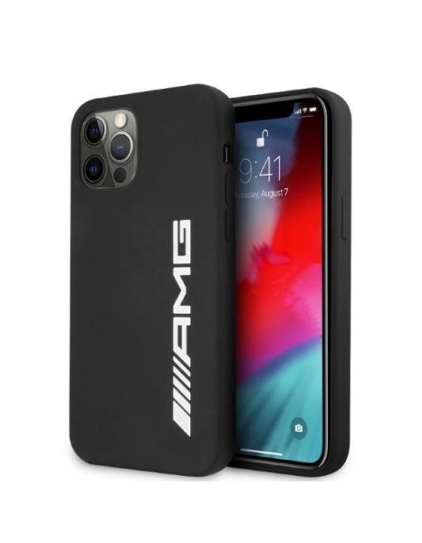 AMG Silicone Big Logo case for iPhone 12 Pro Max - black AMG Silicone Big Logo case for iPhone 12 Pro Max - black