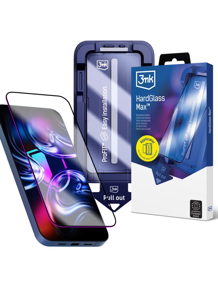 3mk HardGlass Max tempered glass for iPhone 15 Pro