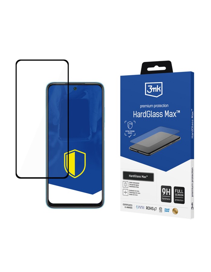 Reinforced Full Screen Tempered Glass 3mk HardGlass Max Black for Xiaomi Redmi 10 2022 Reinforced Full Screen Tempered Glass 3mk HardGlass Max Black for Xiaomi Redmi 10 2022