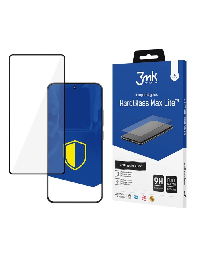 Tempered glass 3mk HardGlass Max Lite Black for Xiaomi 15