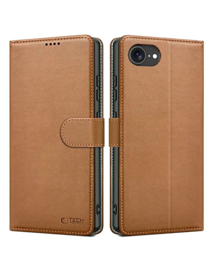 Tech-Protect Wallet Case for iPhone 16e / 17e - Brown Tech-Protect Wallet Case for iPhone 16e / 17e - Brown