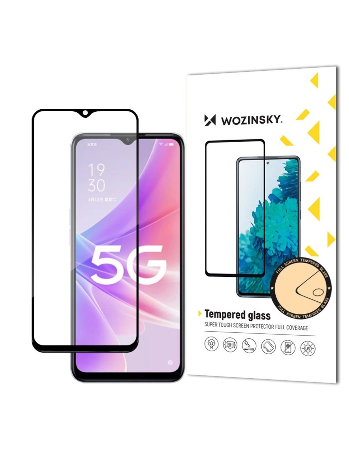 Wozinsky Super Durable Full Glue Tempered Glass Full Screen With Frame Case Friendly Realme Narzo 50 Black Wozinsky Super Durable Full Glue Tempered Glass Full Screen With Frame Case Friendly Realme Narzo 50 Black