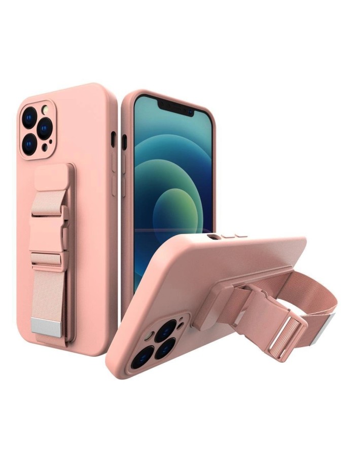 Rope Case Silicone Lanyard Cover Purse Lanyard Strap For Samsung Galaxy A33 5G Pink