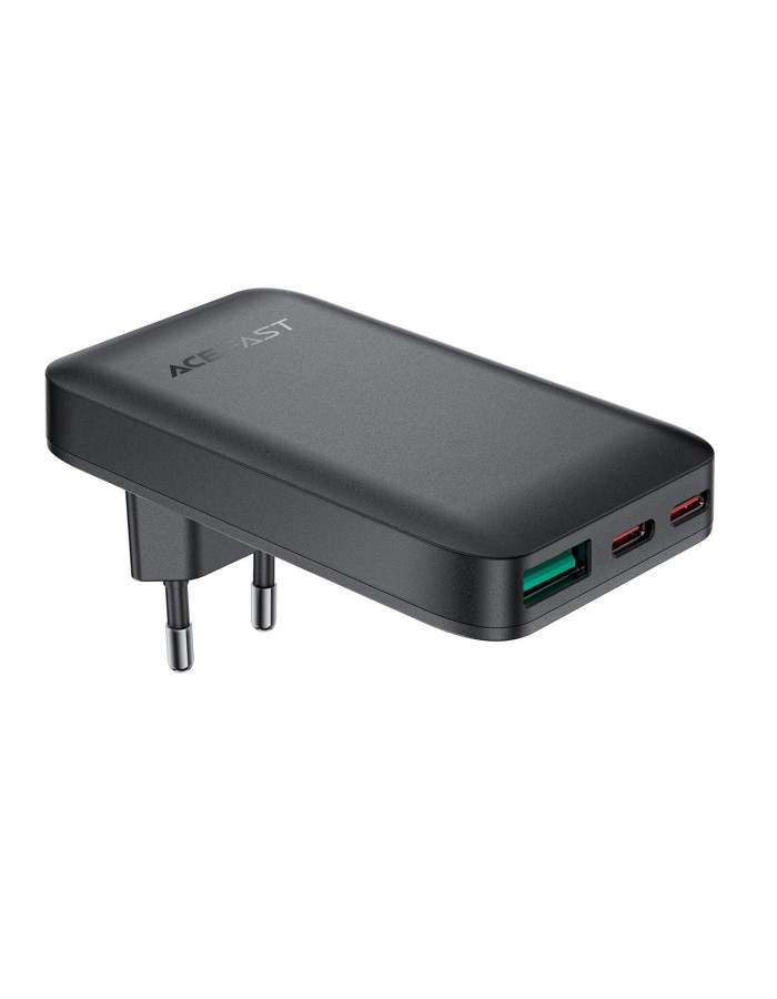 Acefast A100 65W GaN 2 USB-C+ USB-A Charger Ultra Slim - Black Acefast A100 65W GaN 2 USB-C+ USB-A Charger Ultra Slim - Black