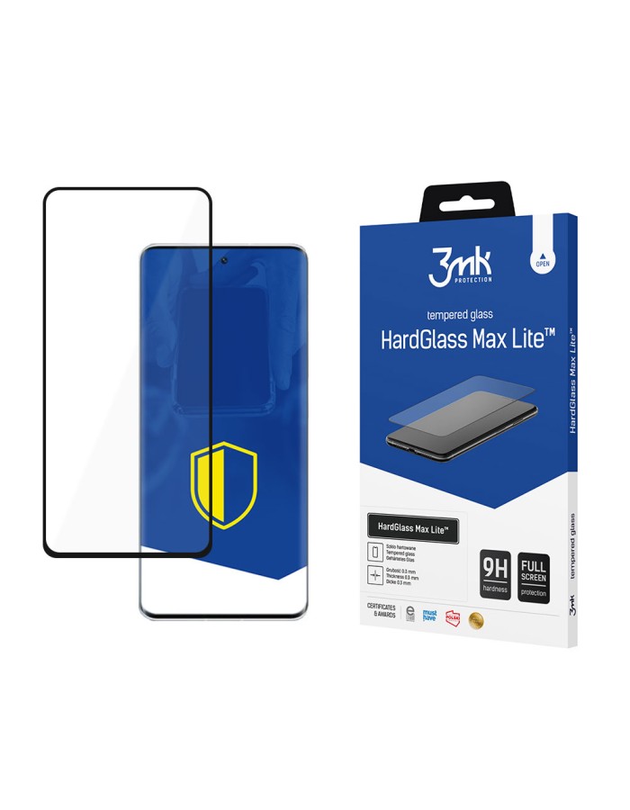 9H 3mk HardGlass Max Lite™ glass on Xiaomi 12 Lite 9H 3mk HardGlass Max Lite™ glass on Xiaomi 12 Lite