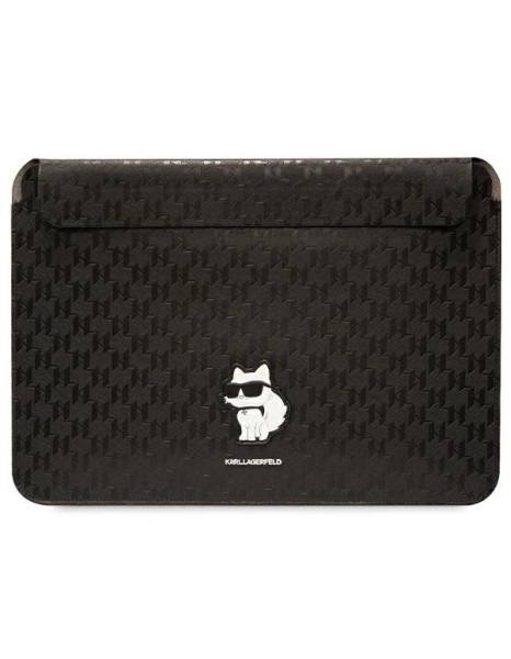 Karl Lagerfeld Saffiano Monogram Choupette case for a 16" laptop - black