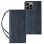 Magnet Strap Case for iPhone 12 Pro Max Pouch Wallet + Mini Lanyard Pendant Blue