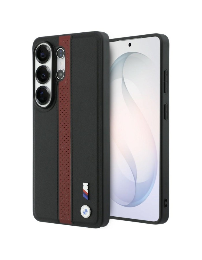 BMW Perforated Stripe Logo MagSafe Case for Samsung Galaxy S26 Ultra - Red