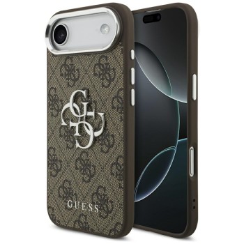 Guess 4G Big 4G Classic Logo case for iPhone Air - brown and silver