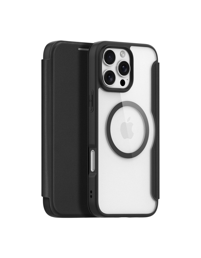 Dux Ducis Skin X Pro iPhone 16 Pro Case with MagSafe and Flip Cover - Black Dux Ducis Skin X Pro iPhone 16 Pro Case with MagSafe and Flip Cover - Black
