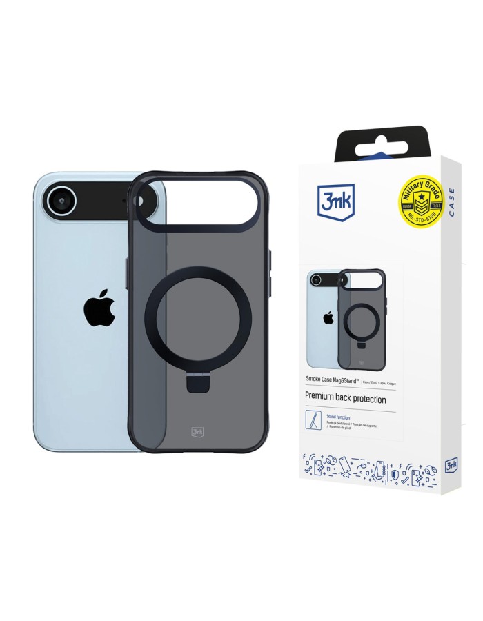 3mk Smoke Case Mag&Stand for iPhone Air - Black 3mk Smoke Case Mag&Stand for iPhone Air - Black