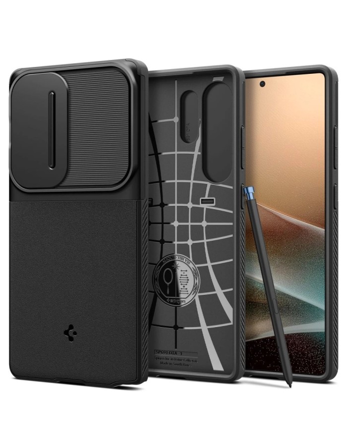 Spigen Optik Armor Case for Samsung Galaxy S25 Ultra - Black Spigen Optik Armor Case for Samsung Galaxy S25 Ultra - Black