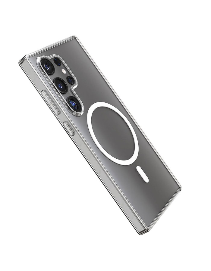 3mk MagCase case with magnetic module for Samsung Galaxy S24 Ultra - transparent