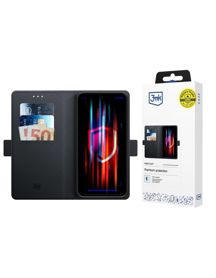 3mk Wallet Case for Redmi A3 - Black 3mk Wallet Case for Redmi A3 - Black