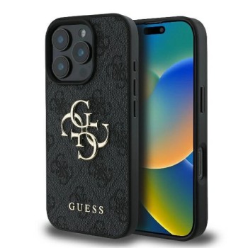 Guess 4G Big Logo iPhone 16 Pro Max Case - Black Guess 4G Big Logo iPhone 16 Pro Max Case - Black