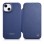 iCarer CE Premium Leather Folio Case iPhone 14 Plus Magnetic Flip Leather Folio Case MagSafe Blue (WMI14220715-BU)