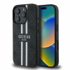 Guess 4G Printed Stripes MagSafe case for iPhone 16 Pro - black Guess 4G Printed Stripes MagSafe case for iPhone 16 Pro - black