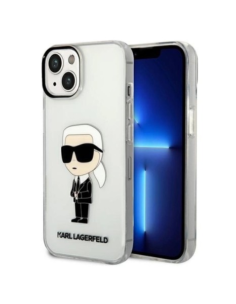 Karl Lagerfeld Ikonik Karl case for iPhone 14 Plus - transparent