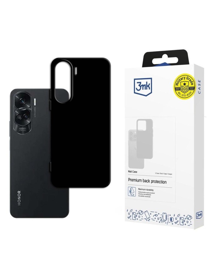3mk Matt Case for Honor 90 Lite - black
