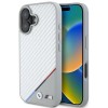 BMW M Carbon Tricolor Line MagSafe iPhone 16 Case - Gray BMW M Carbon Tricolor Line MagSafe iPhone 16 Case - Gray