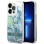 Guess Flower Liquid Glitter case for iPhone 14 Pro Max - green
