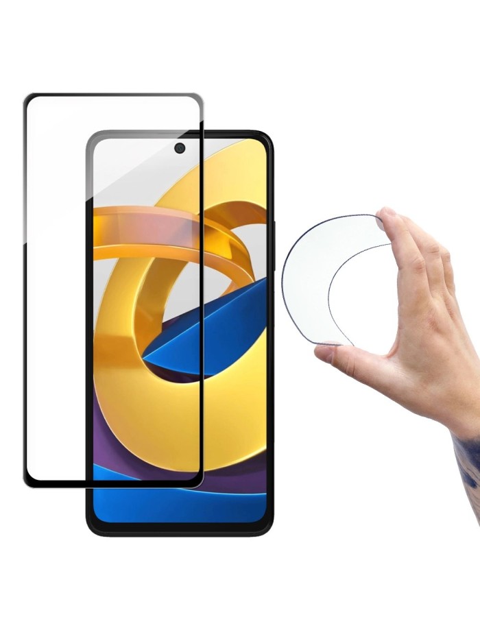 Wozinsky Full Cover Flexi Nano Glass Film Tempered Glass With Frame Xiaomi Poco M4 Pro 5G Transparent Wozinsky Full Cover Flexi Nano Glass Film Tempered Glass With Frame Xiaomi Poco M4 Pro 5G Transparent