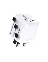 SBS TEADAPTUNI universal travel adapter - white