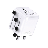 SBS TEADAPTUNI universal travel adapter - white SBS TEADAPTUNI universal travel adapter - white
