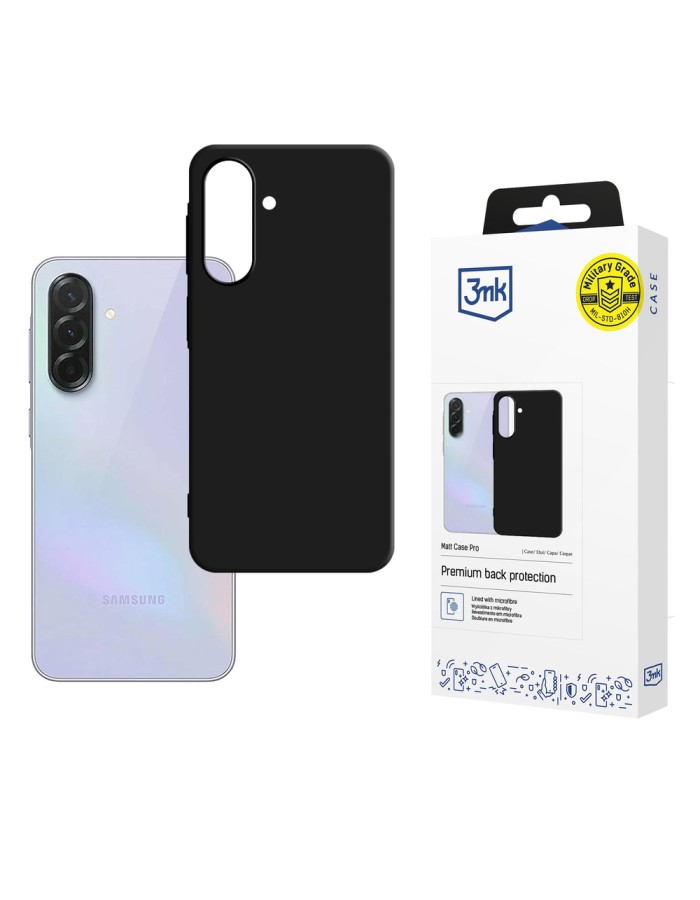 3mk Matt Case Pro for Samsung Galaxy A37 - matte black