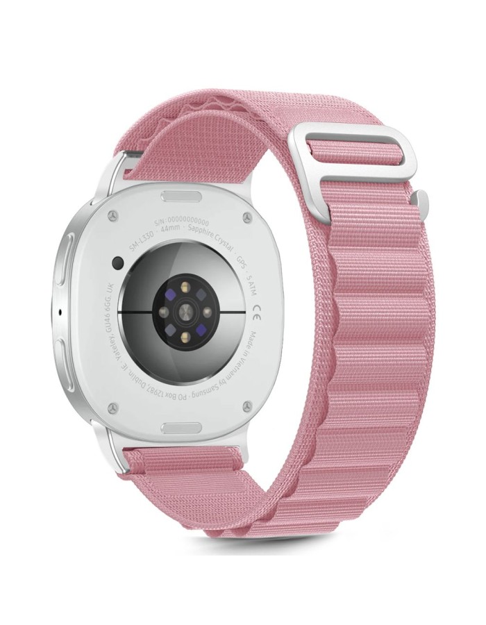 Tech-Protect Nylon Stripe Strap for Samsung Galaxy Watch 40/44/46 mm - Pink Tech-Protect Nylon Stripe Strap for Samsung Galaxy Watch 40/44/46 mm - Pink