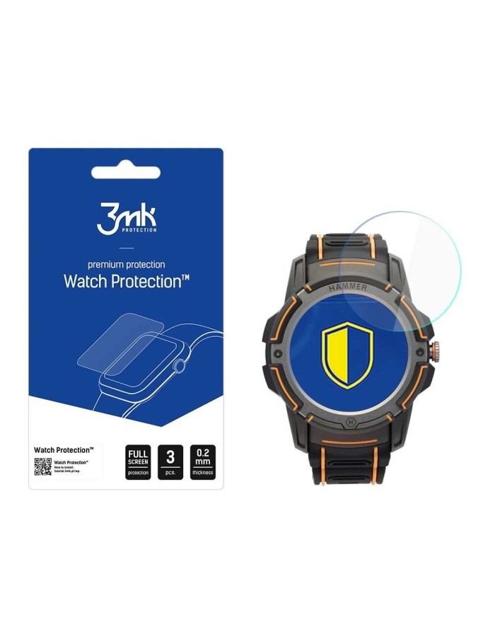 3mk Watch Protection FlexibleGlass Hybrid Glass on Hammer Watch Plus