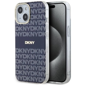 DKNY IML Mono &amp;amp; Stripe MagSafe case for iPhone 15 / 14 / 13 - blue